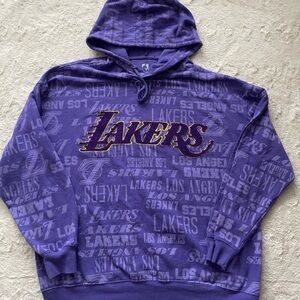 NBA Purple Lakers Graphic Hoodie
